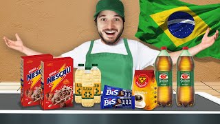 AGORA O MEU SUPERMERCADO SÓ VENDE PRODUTOS BRASILEIROS DA VIDA REAL [upl. by Portwine929]