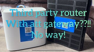 How to ATampT Bgw320 gateway WiFi router with third party router Yes you can [upl. by Atinad709]