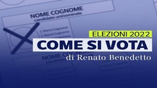 Come votare senza errori alle elezioni di domenica il video della scheda [upl. by Lamarre]