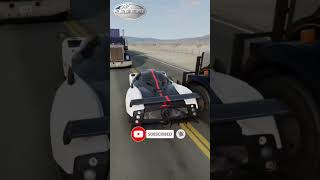 Truck Overtake Gone Wrong  Or Did It  Part 3 automobile cars beamngdrive beamng [upl. by Akcirret]