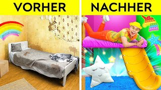 FANTASTISCHE KINDERZIMMER MAKEOVER CHALLENGE  Reich VS Pleite Günstig VS Teuer auf 123 GO TRENDS [upl. by Lledrev]