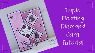 Floating Z Fold Card Tutorial cardmaking funfoldcards cardmakingtutorial [upl. by Okemak136]