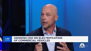 Oshkosh CEO talks electrifying USPS fleet [upl. by Zitah169]