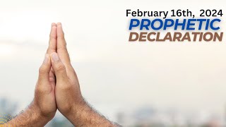 MORNING PROPHETIC DECLARATIONS 16TH FEBRUARY 2024  WRITTEN BY PASTOR JERRY EZE  NSPPD CONVENER [upl. by Milford]