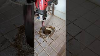 Pvc toilet flange replacement on concrete slab Enjoy 💦 plumbing shortsvideo plumber [upl. by Enawyd]