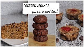 POSTRES VEGANOS PARA NAVIDAD [upl. by Mall]