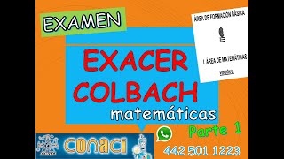 EXAMEN EXACER COLBACH TRUCOS MATE parte 1 [upl. by Geminius]