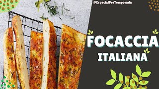 focaccia italiana clásica  el famoso pan de pizza italiano  ¿cómo hacer focaccia  fácil y rápido [upl. by Encratia372]