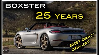 The Boxster 25 Years Is the Best Daily Driver Porsche Sports Car  Two Takes [upl. by Analrahc883]