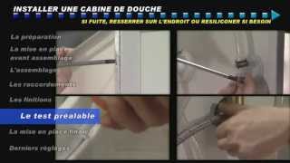 LES BRICONAUTES  COMMENT INSTALLER UNE CABINE DE DOUCHE [upl. by Oraneg105]