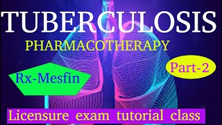 Tuberculosis  part 2  Treatment  pharmacotherapy  infection [upl. by Wooster]