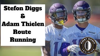 STEFON DIGGS and ADAM THIELEN ROUTE RUNNING Breakdown  Minnesota Vikings  Best Duo In The NFL [upl. by Eat]