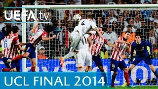 Real Madrid v Atlético Madrid 2014 UEFA Champions League final highlights [upl. by Adamo]