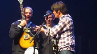 John Fogerty gives autograph guitars to sailors Oakdale Theatre Nov 9 2013 [upl. by Lodovico586]