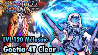 【FGO】LVL 120 Melusine 4T clear Goetia  6th Anniversary Final Singularity Memorial Quest [upl. by Marylou]