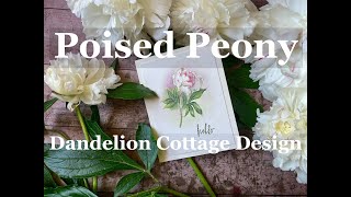 How To Paint Poised Peony With Ink [upl. by Cherri]