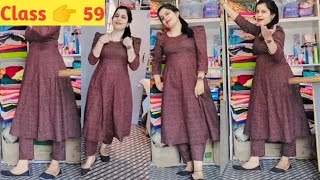 Anarkali Kurti Cutting and Stitching Very Easy Method 👌 [upl. by Ragas120]