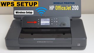 HP OfficeJet 200 Printer WPS Setup Wireless Setup Using WPS Push Button Method [upl. by Inilahs]