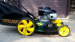 MTD YardMan 21Inch SelfPropelled Mower 55HP Honda GCV160 Hi Wheel SOLD SOLD SOLD [upl. by Nero812]