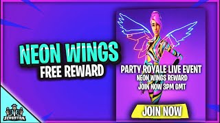 How To Get The NEON WINGS Backbling In Fortnite Fortnite Neon Wings Backbling amp EVENT [upl. by Berstine]