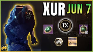 Destiny 2  The Final Shape  Xur UPDATE  Strange Coins  Favor of the Nine  June 7th [upl. by Bearnard]