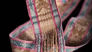 Fine Textile with Zapotec Indigenous Patterns Backstrap Loomed Belt [upl. by Hoenack578]