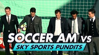 Soccer AM v Sky Pundits  Volley Challenge w Carragher Redknapp amp Le Tissier [upl. by Suiram]