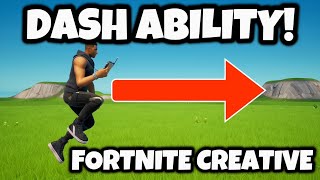 How To Make A DASH ABILITY In Fortnite Creative Super Easy Tutorial [upl. by Bannon]