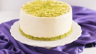 Pistachio Cake with Honey Vanilla Buttercream [upl. by Ia]