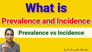 Prevalence vs Incidence in epidemiology  Epidemiology  PSM prevalence and incidence epidemiology [upl. by Anitsirc]