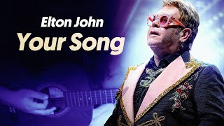 YOUR SONG  Elton John Simplificada  Como tocar no violão [upl. by Granthem]