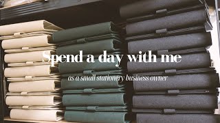 Spend a day with me as a small Stationery business owner  Studio Vlog  Silent Vlog [upl. by Hugon]