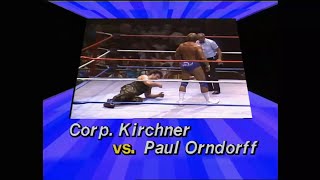 Paul Orndorff vs Corporal Kirchner  8251986  WWF [upl. by Rhona]