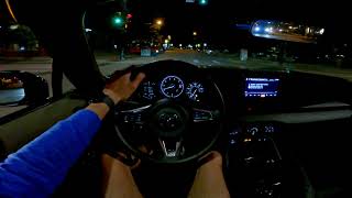 Night Miata MX5 Drive Through Boulder Colorado  POV [upl. by Ahseikal]