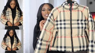 BURBERRY UNBOXING  JACKET REVEAL amp TRY ON HAUL LUXURY UNBOXING [upl. by Lehcem]