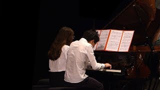 Schubert Marche Militaire Op 51 No 1  Carla amp Mathys  Théâtre de Fontainebleau le 16052018 [upl. by Rosie]