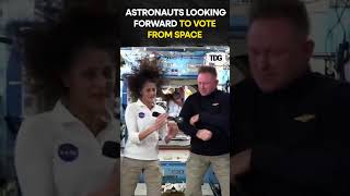 nasa Astronauts Suni Williams and Butch Wilmore want to participate in US Elections shorts [upl. by Oigroeg]