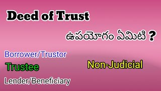 Deed of Trust in Telugu [upl. by Ysnap]