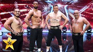 Stavros Flatley JOINED on stage by David Walliams amp Ashley Banjo  BGT Xmas [upl. by Hezekiah877]