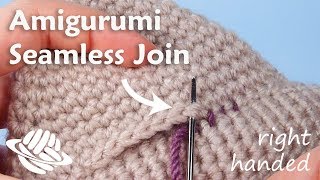 Amigurumi Seamless Join righthanded version [upl. by King]