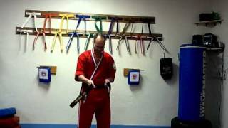 Sskc sensei steve shows how to tie a belt [upl. by Agosto]