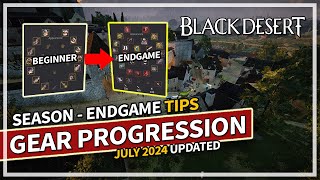 Black Desert Gear Progression from Beginner to End Game  July 2024 Updated [upl. by Adnelg]