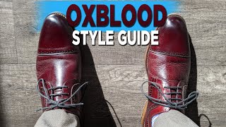 How to Style Oxblood Shoes  Ways to Wear BurgundyOxblood Dress Shoes [upl. by Weldon]