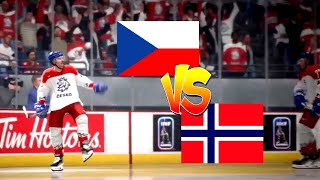 ČESKO🇨🇿  NORSKO🇳🇴 MISTROVSTVÍ SVĚTA U20 V HOKEJINHL 24 [upl. by Slocum]