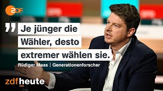 Generationenforscher Maas Darum wählt die Jugend AfD  Markus Lanz vom 03 Oktober 2024 [upl. by Purington]