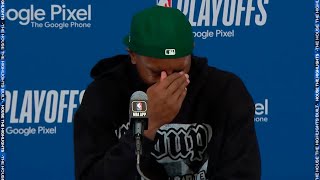 Jaylen Brown talks Celtics losing Game 5 FULL Postgame Interview 🎤 [upl. by Simona]