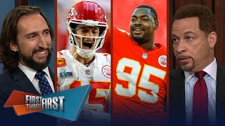 Predictions Week Chiefs to go undefeated amp repeat as Super Bowl Champs  NFL  FIRST THINGS FIRST [upl. by Klehm]