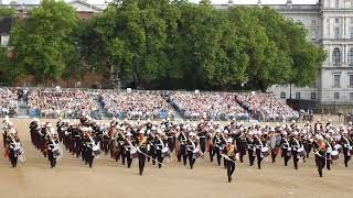 Royal Marines Beating Retreat July 2024 Horse Guards Parade London marching display [upl. by Ardnovahs]