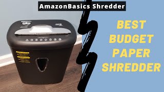 Best Budget Paper Shredder AmazonBasics 8Sheet CrossCut Paper Shredder [upl. by Adebayo875]