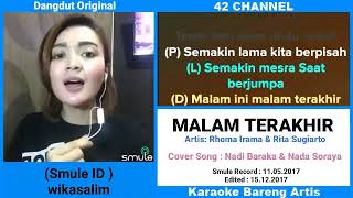 Malam Terakhir Smule No Vocal Bareng Artis Wika Salim [upl. by Mercer]